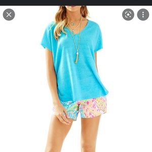 Lilly Pulitzer Sanford v neck linen knit sweater